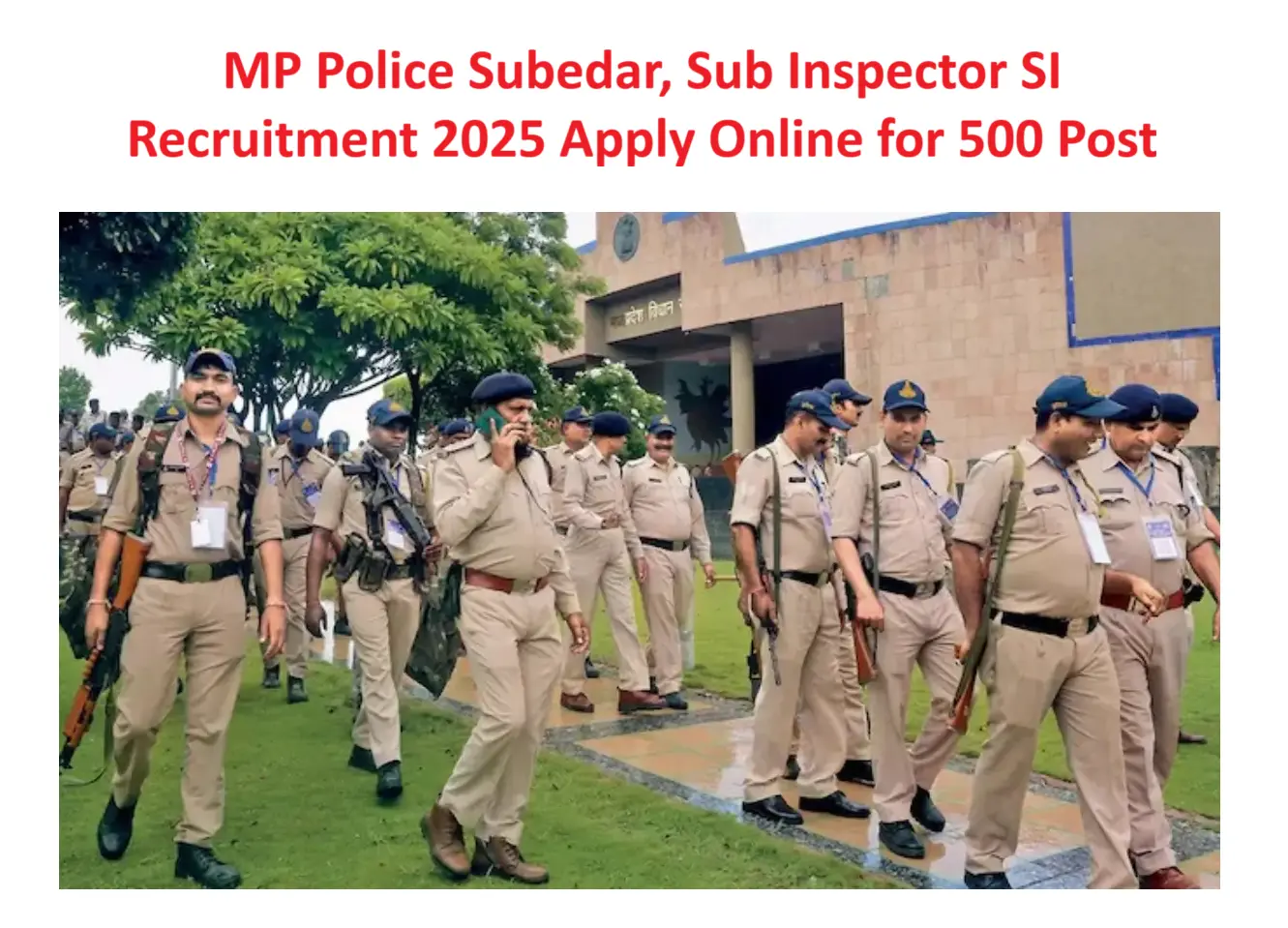 MP Police Subedar / SI Recruitment 2025