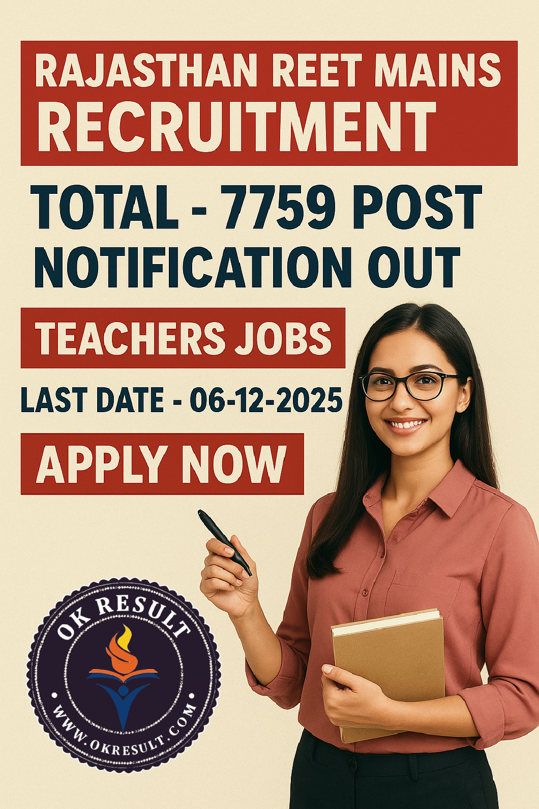 Rajasthan REET Recruitment 2025